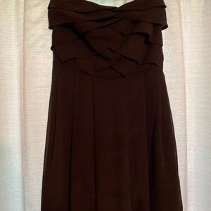 Strapless black dress